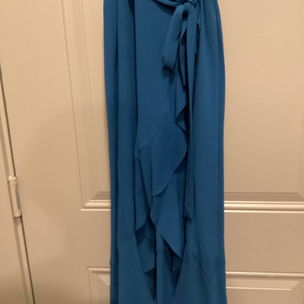 Kensie Pebble Puff Sleeve Crepe Faux Wrap Dress, size 4 - Picture 6 of 16